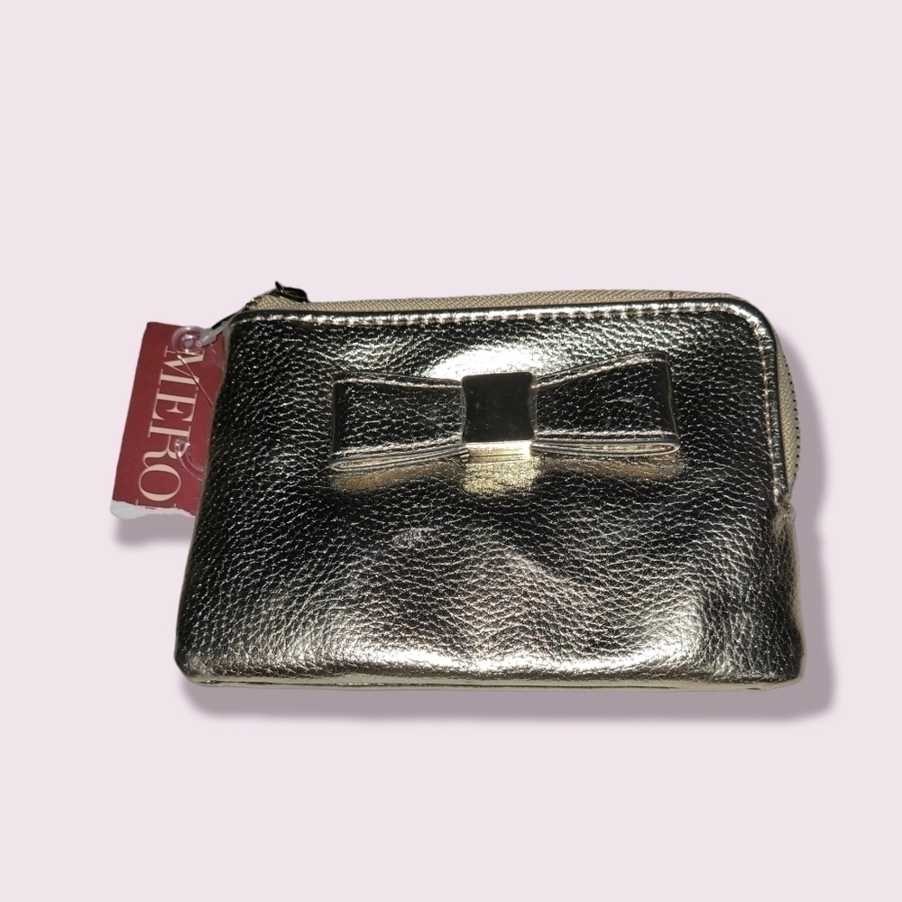 Merona Metallic Gold Wallet New